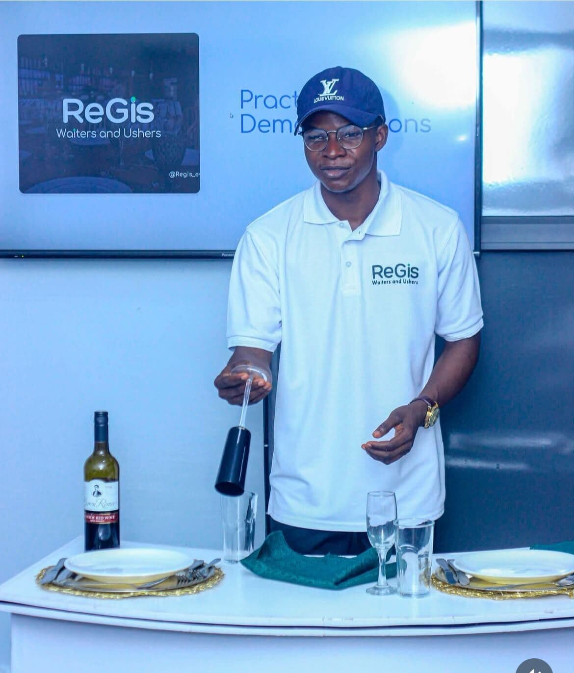 Staff member in ReGis uniform